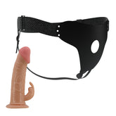 Pretty Love Mavis Strap-On Harness with 7.4 Inch Dildo Flesh Strap On Sextoys